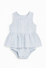 Load image into Gallery viewer, Nellie Blue Stripe Onesie Dress
