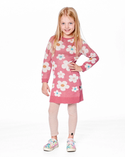 Load image into Gallery viewer, Flower Jacquard Knit Tunic Dress
