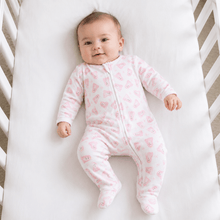 Load image into Gallery viewer, Baby Boo Zip Footie - Pink
