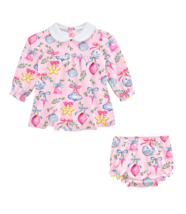 Bight Holiday Collar Dress Set