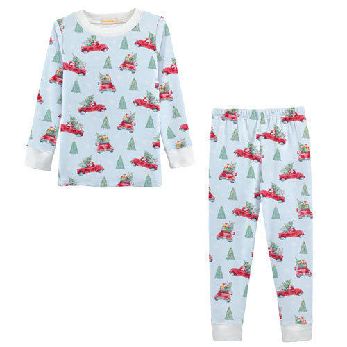 Blue Santa PJ Set