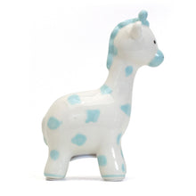 Load image into Gallery viewer, Blue Spotted Giraffe Bank
