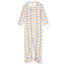 Load image into Gallery viewer, Parker Boys' Zipper Pajama - Preppy Pumpkins Cool
