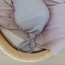 Load image into Gallery viewer, Rib Knit Knotted Gown - Periwinkle
