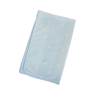 Pima Cotton Baby Blanket- Blue Hut