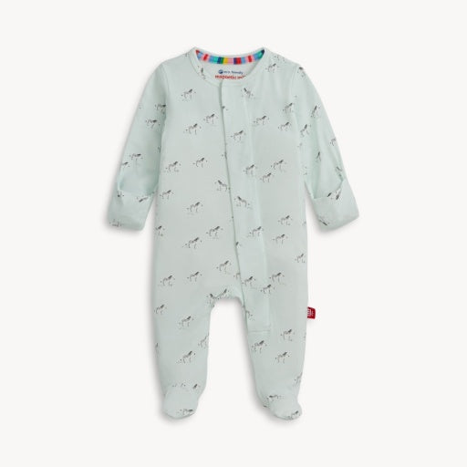 Teal Savannah Plains Magnetic Modal Footie