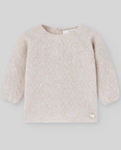 Wool/Cashmere Blend Sand Knit Set 6m
