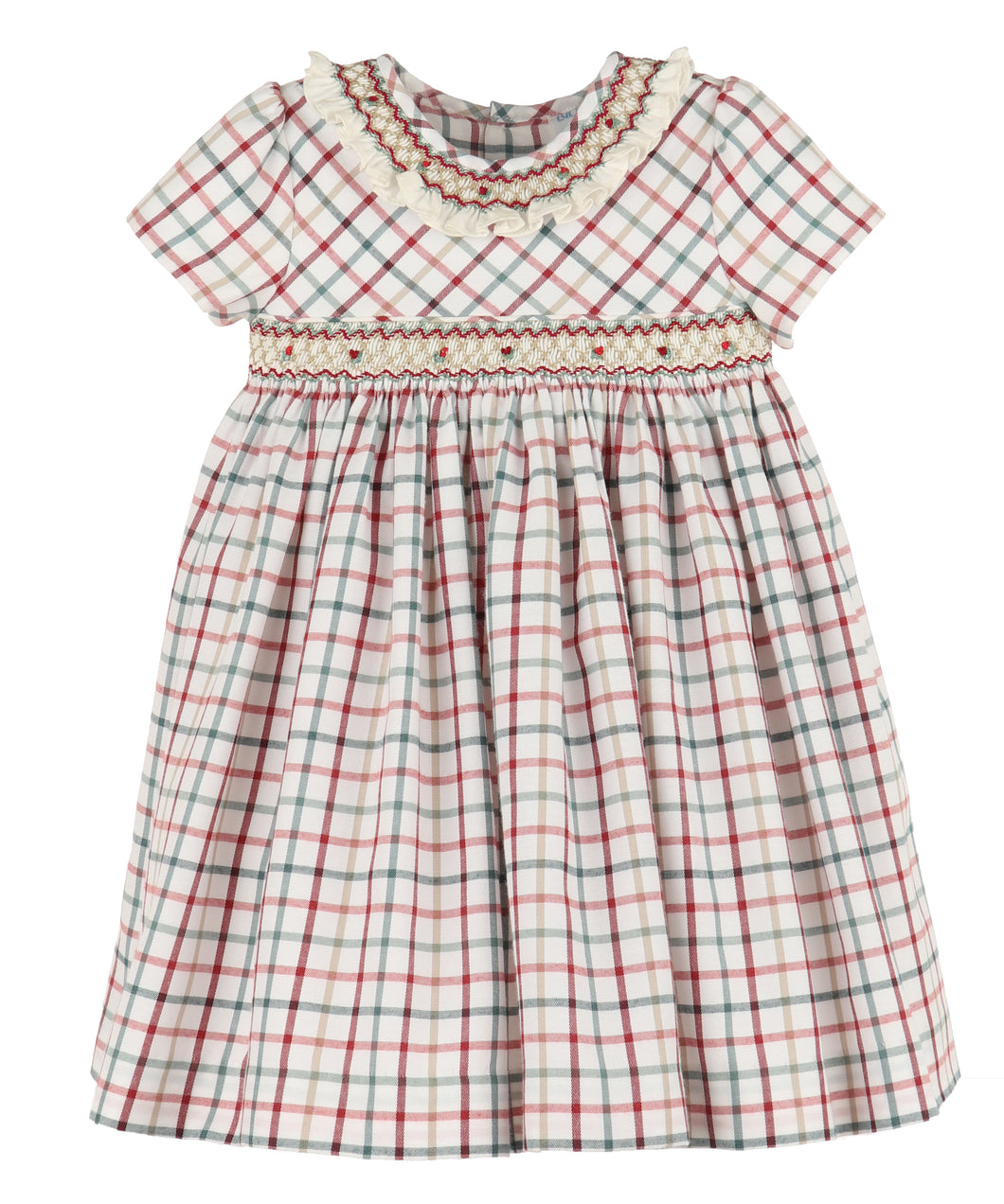Tattersall Girl Smocked Dress