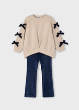 Load image into Gallery viewer, Bow Sweatshirt &amp; Legging Set
