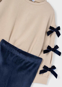 Bow Sweatshirt & Legging Set