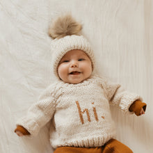 Load image into Gallery viewer, hi. Pecan Crew Neck Sweater
