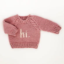 Load image into Gallery viewer, hi. Crew Neck Rosy Sweater
