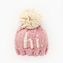 Load image into Gallery viewer, hi. Hand Knit Rosy Beanie

