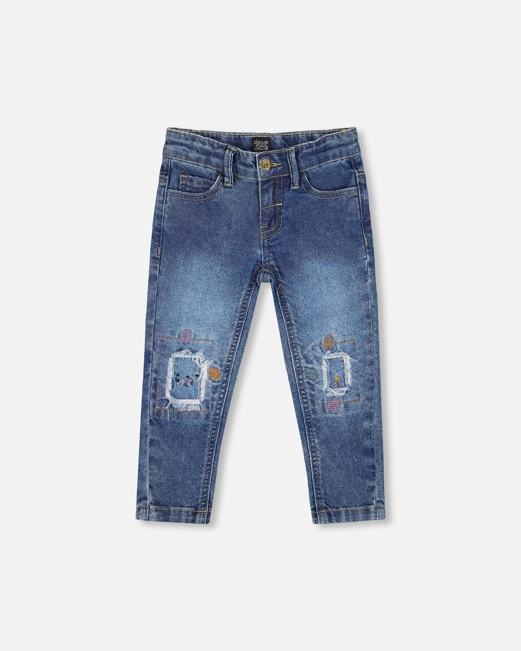 Embroidered Denim Jeans
