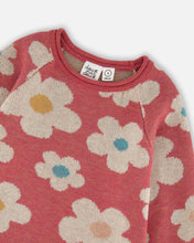 Load image into Gallery viewer, Flower Jacquard Knit Tunic Dress
