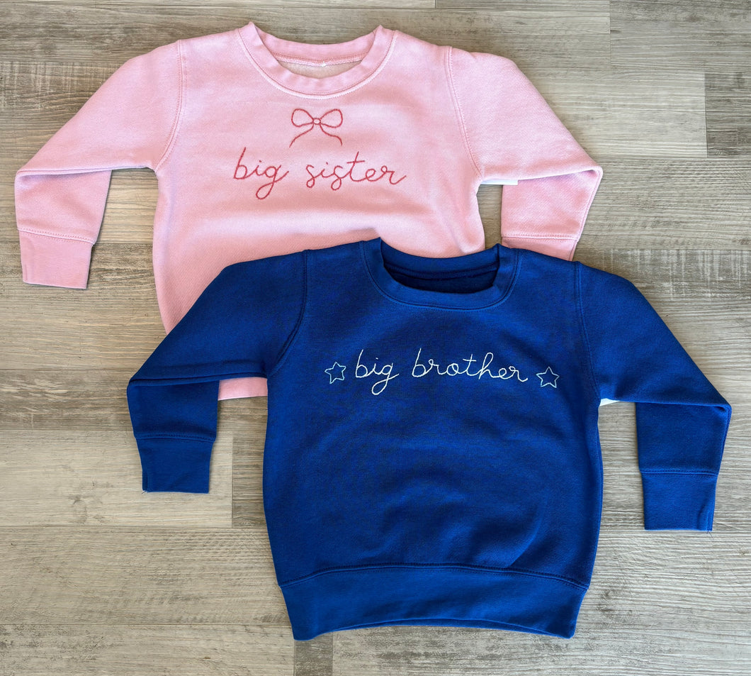 Hand-Stitched Sibling Sweatshirt