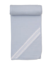 Load image into Gallery viewer, Punto Ingles Blue Hand Smocked Blanket
