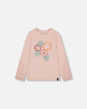 Load image into Gallery viewer, Organic Cotton Long Sleeve Emb Tee

