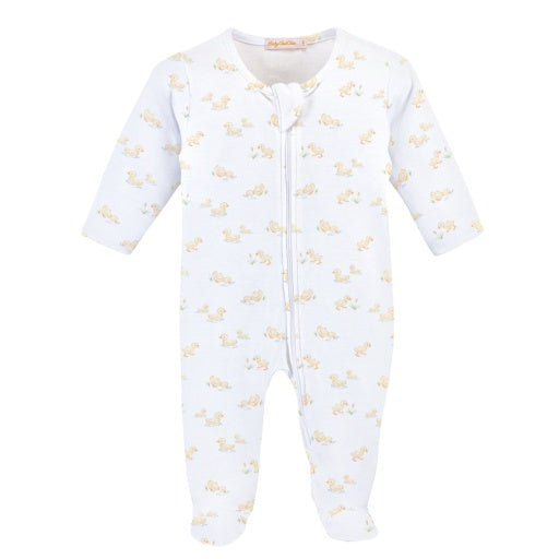 Tiny Baby Duckies Zip Footie