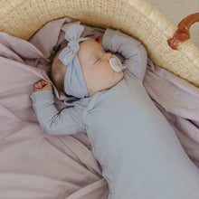 Load image into Gallery viewer, Rib Knit Knotted Gown - Periwinkle
