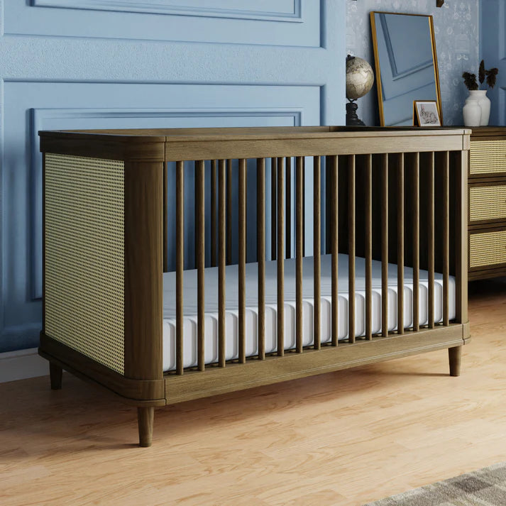 Natural Walnut Marin with Honey Cane 3-in-1 Convertible Crib