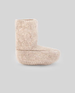 Wool Cashmere Newborn Booties