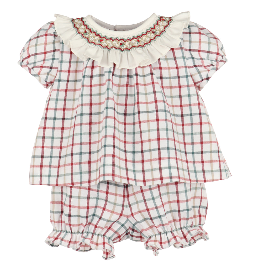 Tattersall Smocked Set