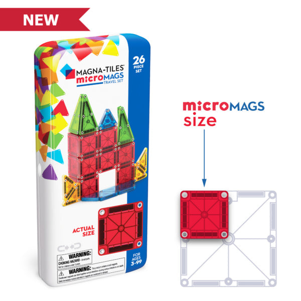 Magna Tiles Micromags Travel Set 26pcs