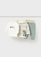 Baby Three Piece Dino Hoodie Set
