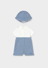 Load image into Gallery viewer, Blue Romper Set
