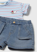 Load image into Gallery viewer, Stripe Tee Denim Set
