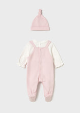 Load image into Gallery viewer, Baby Pink One Piece &amp; Hat Set
