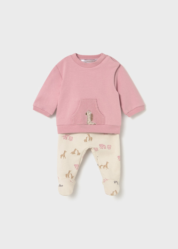 Baby Orchid Safari Sweatshirt Set