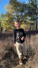 Load image into Gallery viewer, Cherokee Printed Tee Dancing Cowboy Skeleton
