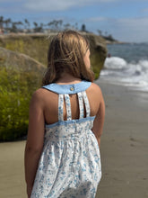 Load image into Gallery viewer, Adele Blue Floral Dress
