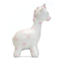 Load image into Gallery viewer, Pink Spotted Giraffe Bank
