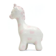 Load image into Gallery viewer, Pink Spotted Giraffe Bank
