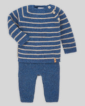 Load image into Gallery viewer, Toddler Stone Blue Wool Blend Knit Set
