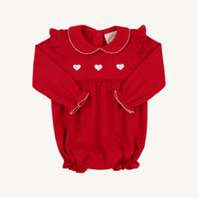 Load image into Gallery viewer, Long Sleeve Heart Embroidered Biltmore Bubble
