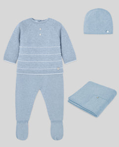 Chalk Blue Cashmere Blend Take Home Set