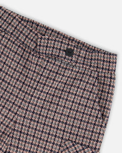 Jacquard Knit Houndstooth Pant