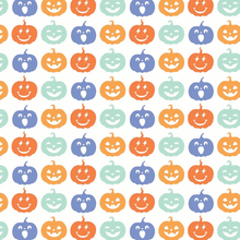 Load image into Gallery viewer, Parker Boys' Zipper Pajama - Preppy Pumpkins Cool
