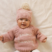 Load image into Gallery viewer, Snow Bunny Rosy Beanie Hat
