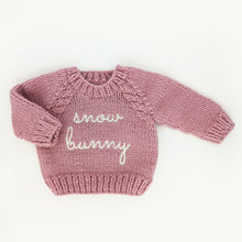 Load image into Gallery viewer, Snow Bunny Rosy Crew Sweater
