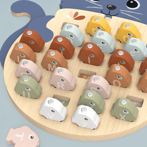 Wooden Alphabet Fishing Game