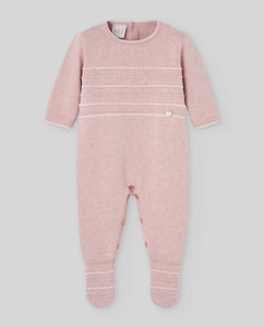 Powder Pink Regalo Cashmere Blend Romper