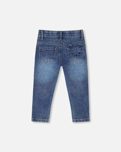 Embroidered Denim Jeans