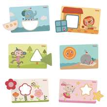 Load image into Gallery viewer, Match Shapes Learning Puzzle
