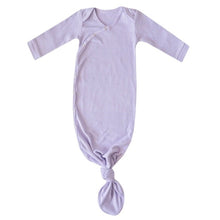 Load image into Gallery viewer, Rib Knit Knotted Gown - Periwinkle
