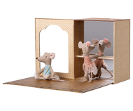 Maileg Ballet Mice in Dance Studio, Little Sister & Brother
